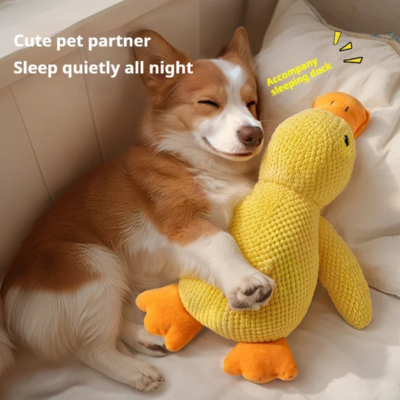 S73490329896b4c89b6323982f61e3c17E.webp Juguete de Pato con Sonido para Perros – 3 Tamaños