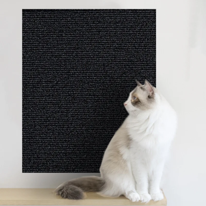 Rascador Autoadhesivo para Gatos – Negro 60 × 60 cm